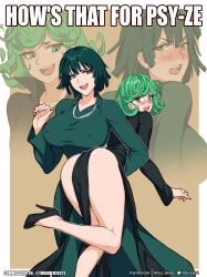 2girls body_swap breasts esper_sisters female female_only femdom fubuki_(one-punch_man) green_hair lesbian lesbian_sex multiple_girls one-punch_man tatsumaki tsfsingularity yuri