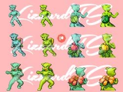 anthro bulbasaur fanart ivysaur patreon pokémon_(species) pokemon pokemon_(species) scalie shiny_bulbasaur shiny_ivysaur shiny_pokemon shiny_venusaur venusaur