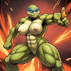 1girls 2020s 2023 ai_generated anthro female female_only frosting.ai muscular_female naked naked_female nude nude_female pussy scalie scalie_humanoid scalieton self_upload teenage_mutant_ninja_turtles thick_thighs turtle turtle_humanoid vagina