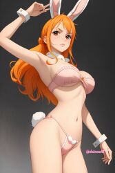 ai_generated breasts deinacht female female_only nami one_piece orange_eyes orange_hair post-timeskip solo tagme