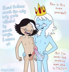 adventure_time adventure_time:_fionna_&_cake big_penis blue_skin comparing_penis erection fionna_and_cake multiple_boys simon_petrikov winter_king zoryan_kvit