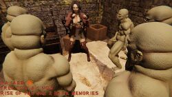 3d adventurer big breasts defeated gangbang gangrape imminent_sex monster orc rape raped_by_monster