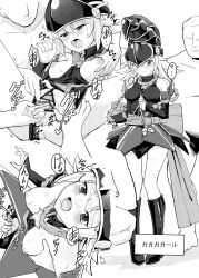 1girls black_and_white duel_monster gagaga_girl moqi yu-gi-oh!