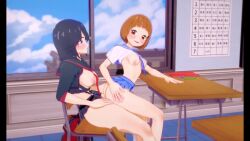 1futa 1girls 3d animated arched_back areolae ass bangs black_hair blue_eyes blush bouncing_breasts bowl_cut breasts brown_eyes chair chair_sex chiimakoto classroom clothed clothed_sex creme_chu_(voice_actor) cute desk duo enjoying erect_nipples erection female friends futa_on_female futanari futasub girl_on_top hand_on_ass happy_sex human kill_la_kill large_breasts light-skinned_female light-skinned_futanari light_skin mankanshoku_mako matoi_ryuuko medium_breasts miscsfmporn moaning nipples no_bra no_panties penis perky_breasts pounding reverse_cowgirl_position school_uniform schoolgirl senketsu sex shirt_lift short_hair sitting skirt_lift smile sound tagme tomboy vaginal_penetration video voice_acted window