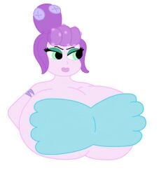 2023 barely_clothed big_breasts boob_window breasts_bigger_than_head bumm213 cala_maria clothed cuphead_(game) female female_only huge_breasts mermaid mermaid_girl sideboob underboob