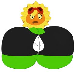 2023 big_breasts boob_window breasts_bigger_than_head bumm213 clothed female female_only hyper_breasts no_bra plantie plants_vs_zombies shortstack solar_flare_(pvz) underboob