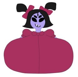 2023 2d big_breasts breasts_bigger_than_head bumm213 clothed color female female_only huge_breasts muffet tagme toby_fox undertale undertale_(series)