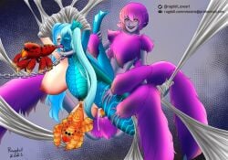 3boys anthro anthro_on_anthro anthro_penetrating_anthro arachnid arachnid_humanoid arachnid_taur bondage creature cum cum_in_mouth cum_in_pussy drider exophilia femboy femboy_on_female femboydom femsub feral_penetrating_anthro hybrid leash male/female monster nipple_play oral_sex pink_fur pink_hair purple_fur purple_hair ragdoll_exoart(artist) restrained restrained_arms restrained_legs scales spider_humanoid spiders tail_grab teratophilia web_bondage wyvern_humanoid