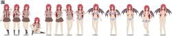 2d itadaki!_seieki kisekae qr_code red_hair setogaya_mari spnati sprite_sheet strip_poker_night_at_the_inventory stripping succubus succubus_wings transparent_background undressing vampire vampire_girl