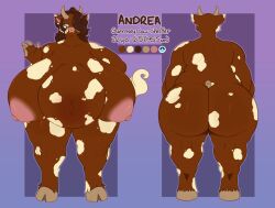 anthro areola ass back_rolls belly big_areola big_breasts big_butt bovid bovine breasts female genitals hi_res hooves horn huge_belly huge_breasts huge_butt justkindofhere mammal nipples nude overweight overweight_anthro overweight_female pregnant pussy sagging_breasts solo thick_thighs wide_hips