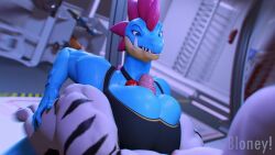 3d 3d_animation animated anthro anthro_focus anthro_on_anthro anthrofied athletic athletic_female athletic_male big_penis blender blender_(software) bloney blue_body blue_eyes boobjob breasts choker claws cleavage female_focus femdom feraligatr fit_female generation_2_pokemon holding_legs_up huge_cock indoors large_penis male male/female mohawk muscular muscular_female muscular_male nintendo no_sound paizuri penis pokémon_(species) pokeball pokemon scalie scalie_female sharp_teeth smile smiling sports_bra sportswear straight sweat sweaty sweaty_breasts tagme teeth tight_clothing tomboy tongue tongue_out video white_fur yuki_(evov1) yukigatr_(evov1)