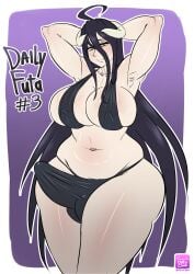 1futa absurd_res albedo_(overlord) armpits arms_behind_head balls bbw big_balls big_breasts big_penis black_hair breasts bulge bulge_through_clothing chubby chubby_futanari clothed clothing demon demon_girl dittochad erect_nipples erection erection_in_panties erection_under_clothes futa_only futanari horn horns horny huge_breasts huge_cock humanoid light-skinned_futanari light_skin long_hair looking_at_viewer mostly_nude nipples_visible_through_clothing overlord_(maruyama) penis skindentation solo solo_futa standing succubus tenting thick_thighs vein veins veiny_breasts wide_hips