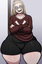 1boy big_ass big_balls big_butt big_thighs black_eyes blackwhiplash blonde_hair blonde_hair_male booty_shorts bottom_heavy bottom_heavy_femboy bottomwear braces bwl chester_hall child_bearing_hips cropped crossed_arms edit edited femboy feminine_male full_body fully_clothed glasses grin grinning huge_ass huge_butt huge_thighs long_hair looking_at_viewer loose_clothes male male_only oc original original_character pale-skinned_male pale_skin sharp_teeth smile smiling smiling_at_viewer smirk smirking smirking_at_viewer solo standing sweater tall teeth teeth_showing thick thick_ass thick_legs thick_thighs thighs thighs_bigger_than_head tight_fit tight_pants voluptuous white_skin wide_hips wide_thighs