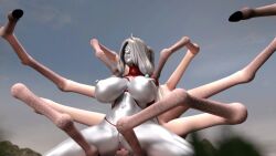 1girls 3d 3d_model giantess large_breasts outside outside_sex spider_legs thick_thighs ultraman_(franchise) ultrawoman wide_hips yoidore