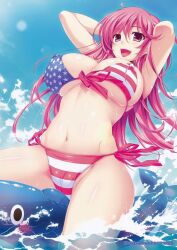 2d american_flag_bikini atelier_kaguya choco_chip esumi_mei large_breasts long_hair namaiki_~kissuisou_e_youkoso!~