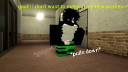 1boy english_text fart_fetish male male_only penis roblox skunk solo sound_effect text undressing