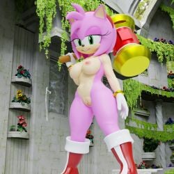 1:1 1girls 2023 3d 3d_(artwork) amy_rose anthro areola big_breasts boots breasts digital_media_(artwork) eulipotyphlan eyelashes female female_only fingers footwear fur furry genitals gloves green_eyes hairband half-closed_eyes hammer hedgehog hi_res holding_object looking_at_viewer mammal nipples nude nude_female pink_body pink_fur pink_hair pussy sega short_hair smile solo sonic_(series) sonic_the_hedgehog_(series) standing twintails3d white_gloves