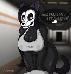 black_body black_fur black_hair paindemonoidsex scp-1471 scp-1471-a scp_foundation solo tagme