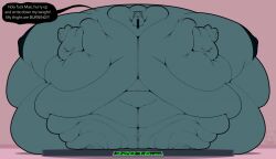 2d back_fat back_rolls bbw bea_santello black_nipples blob calorie commission crocodile dialogue dialogue_bubble double_chin facing_away facing_away_from_viewer fat fat_arms fat_ass fat_belly fat_breasts fat_cheeks fat_legs female huge_arms huge_ass huge_belly huge_breasts huge_legs immobile massive_belly massive_breasts mechanical_blindness morbidly_obese morbidly_obese_female night_in_the_woods obese scale ssbbw talking_to_offscreen teal_scales text text_bubble weighing weighing_scale weight_gain