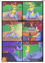 ass breasts bunnie_rabbot embarrassed embarrassed_nude_female enf female nude oz_the_freak pussy sonic_(series)