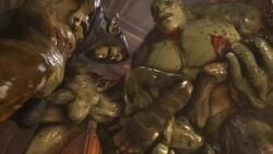 3d bara gay goblin green_skin ictonica male_only monster non-human orc styx_(of_orcs_and_men) tagme video