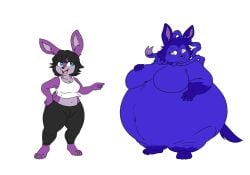 big_breasts blueberry_inflation breasts dawnthesylv eeveelution female frisk_lk pokémon_(species) pokemon sylveon thick_thighs wide_hips