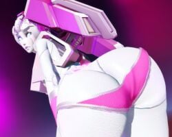 1girls 3d 3d_(artwork) arcee arcee_(g1) ass ass_focus autobot big_ass female female_autobots female_only looking_back panties prevence rear_view robot robot_girl solo tagme transformers transformers_g1