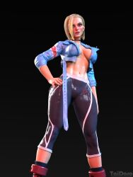 3d 3d_(artwork) 3dx blonde_hair cammy_white pinup street_fighter street_fighter_6 taidoro