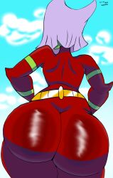 ass ass_focus big_butt butt_witch giygal green_skin red_suit twelve_forever