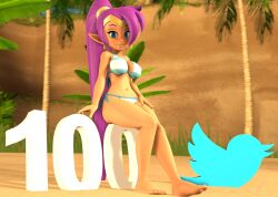 1girls female female_only legoguy9875 looking_at_viewer shantae shantae_(character) solo twitter