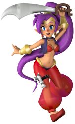 1girls female female_only legoguy9875 shantae shantae_(character) shantae_and_the_pirate's_curse solo