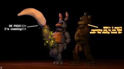 bonnie_(fnaf) cum cumming dick felhesznelenev five_nights_at_freddy's fnaf gay golden_freddy_(fnaf) growth growth_(enlargement) growth_sequence hands-free huge_balls huge_cock hyper hyper_cock hyper_penis ingame_model magic original_character penis richardbunbon tease teasing