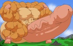 expansionpack furry hyper hyper_balls hyper_cock hyper_genitalia hyper_muscles hyper_penis hyper_testicles male male_only muscles muscular muscular_arms muscular_male muscular_thighs