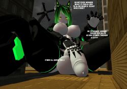 1futa futa_giantess futa_only futanari giantess imminent_vore kiwiplaysvr milf mostly_nude nude nude_futanari solo vrchat