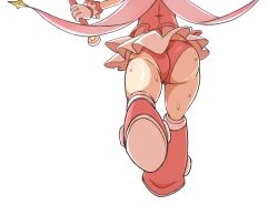 ass ass_focus from_behind halloween_roll head_out_of_frame holding_wand magical_girl mega_man mega_man(classic) mega_man_x_dive noburockman pink_boots pink_dress pink_panties roll running sweat sweaty_body sweaty_butt