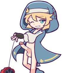 1boy androgyne_symbol androgynous bridget crossdressing femboy furii_(artist) guilty_gear guilty_gear_strive male_only otoko_no_ko puyo_puyo_artstyle solo_male