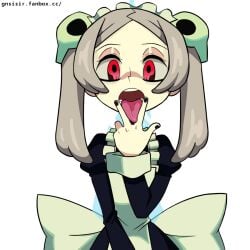 ahe_gao artist_request bloody_marie skullgirls tongue_out