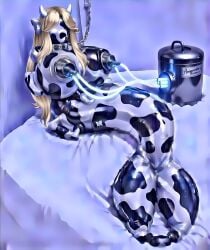 1female 1girl 1girls ai ai_art ai_generated amputated_arm amputee armless armless_amputee armless_female big_breasts black_container blond_haired_female blonde_female blonde_girl blonde_hair blonde_hair_female blue_glowing_milk blue_milk bondage bovine breasts chained chained_collar chained_female chains collar container container_of_milk cow_girl cow_horns cow_print cow_tag cowgirl cowprint cushion doll dollification donut_mouth featureless_face female fuckdoll glowing_milk handlebar handlebars handles handles_on_hips horn horns kinky large_boobs large_breasts latex livestock living_sex_doll living_sex_toy logo_on_container long_hair long_hair_female long_haired long_haired_female mermaid mermaid_girl mermaid_tail mermaid_transformation milk milked milked_breasts milked_like_a_cow milking milking_machine milking_machine_on_female mouth_forced_open no_eyes no_nose o_mouth oc open_mouth original_character permanent_bondage pussy ring_gag rubber rubber_body rubber_bodysuit rubber_suit sex_doll sex_doll_transformation sex_toy slave slave_collar slave_girl slavery steel_collar transformation tube tubes vagina voluptuous voluptuous_body voluptuous_female white_background