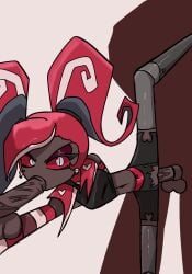 1girls 2boys artgirlz blowjob cloak cock cock_in_vagina demon_girl filter hazbin_hotel hazbin_hotel_(season_2) highres ibispaint_(artwork) ibispaintx male one_leg_up penetration penis sex straight_sex twintails twintails_(hairstyle) twitter vaginal_penetration velvette vivziepop