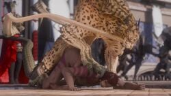 1boy 1boy1girl 1girls 3d ambiguous_penetration animated beastiality blender coeurl commission defeated defeated_heroine domination dubious_consent exhibitionism fantasy_creature featherbrew female final_fantasy final_fantasy_xiv furry furry_female garlean geministarsign hrothgar moaning opennsfwsp red_fur red_hair sound spectators tagme tail video zoophilia