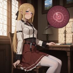 1boy ai_generated ariel_anemoi_asura blonde_hair blue_eyes blush cheating couple female fertilization french_braid gabrail hair_ribbon happy heart impregnation long_hair looking_at_viewer lovers low_ponytail mushoku_tensei mushoku_tensei:_isekai_ittara_honki_dasu pov rudeus_greyrat school_uniform short_hair smile sperm_cell tagme teenager thighhighs white_thighhighs