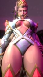 3d 3d_animation animated emma_frost emma_frost_(marvel_rivals) female marvel marvel_rivals short_video shorter_than_10_seconds sound tagme thigh_sex thighs video