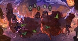 all_the_way_through breasts cocksleeve futanari genshin_impact giant_breasts giant_futa hu_tao_(genshin_impact) hyper_penis living_fleshlight meat_sleeve multiple_futa multiple_penises penis raiden_shogun sparkle_(honkai:_star_rail) tomoe_draws tomoopachyy vore vore_belly yun_jin_(genshin_impact)