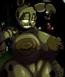1girls big_breasts big_titties derocrossh fazbear_frights_(location) female five_nights_at_freddy's fnaf looking_at_viewer nude presenting pussy solo solo_focus springtrap_(fnaf) thick_thighs