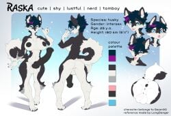 animal_genitalia animal_penis anthro anus areola ass balls big_breasts big_penis black_body black_fur black_nipples black_nose black_penis blue_eyes blue_hair breasts canid canine canis claws domestic_dog equine_genitalia equine_penis fur genitals gynomorph hair hi_res highlights_(coloring) husky hybrid_genitalia hybrid_penis intersex knot knotted_equine_penis knotted_penis longdanger looking_at_viewer mammal model_sheet multicolored_body multicolored_fur multicolored_hair multiple_poses nipples nordic_sled_dog nude open_mouth penis pose purple_highlights raised_hand raska rear_view short_hair smile solo spitz standing tail text tuft two_tone_hair vein veiny_penis vulva white_body white_fur