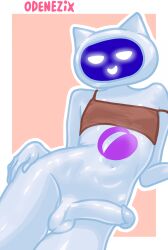 chatty_(max) cute cute_style dick femboy femboy_only high_quality max odenezix penis robot simple_background topwear topwear_only tv_head