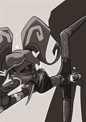 1girls 2boys artgirlz blowjob cloak cock cock_in_vagina cum cum_explosion cum_in_mouth cum_in_pussy demon_girl filter hazbin_hotel hazbin_hotel_(season_2) highres ibispaint_(artwork) ibispaintx male one_leg_up penetration penis sex straight_sex twintails twintails_(hairstyle) twitter vaginal_penetration velvette vivziepop