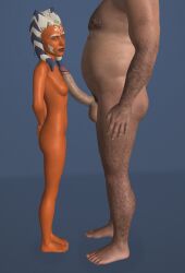 1boy 1girls 3d age_difference ahsoka_tano annoyed annoyed_expression arms_behind_back background barefoot big_balls big_penis blue_eyes breasts dubcon dubious_consent errection facial_mark fat_male female frown frowning frowning_at_viewer g4ill4rd hairy half_erect imminent_fellatio imminent_oral imminent_rape imminent_sex jedi_padawan legs looking_at_viewer male montrals naked naked_female naked_male nude nude_female nude_male obese obese_male older_male orange_skin padawan padawan_braid penis penis_on_breast penis_on_chest petite petite_body pubic_hair sci-fi science_fiction serious serious_face serious_look simple_background size_difference small_ass small_breasts small_feet small_tits smaller_female standing star_wars teenage_girl teenager tentacle_hair togruta ugly ugly_bastard ugly_man white_skin young young_female younger_female