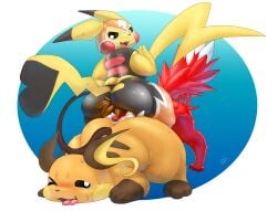 2025 absurd_res anal anthro ass ass_up big_butt biped black_markings black_nose black_sclera bodily_fluids canid canine claws clothed clothing cosplay_pikachu_(costume) countershade_face countershading digitigrade dipstick_ears dipstick_tail dominant dominant_female ear_markings female female_penetrating female_penetrating_male female_rimming female_rimming_male fluffy fluffy_tail forced forced_rimming fox fur galo gay gay_anal gay_sex generation_1_pokemon gloves_(marking) group heart_tail hi_res homlsexual_female homosexual homosexual_male homosexual_sex larger_female leg_markings lesbian lesbian_sex looking_at_another looking_back looking_back_at_another male male/female male_penetrated male_rimmed mammal markings mask multicolored_body multicolored_ears nintendo nude one_eye_closed open_mouth oral pikachu pikachu_libre pokemon pokemon_(species) pokemorph raichu red_body red_fur rimming rimming_male rosy_cheeks sex simple_background sitting_on_another size_difference smaller_male socks_(marking) sports_mask sportswear submissive submissive_male sweat tail tail_markings tan_body tan_fur teeth thick_thighs tight_clothing tongue tongue_out trio two_tone_body white_body white_countershading white_eyes white_fur white_markings wrestling_mask wrestling_outfit yellow_body yellow_fur