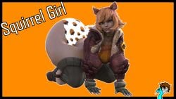 1female backass big_ass big_thighs crawling crawling_pose fat_ass front_view huge_thighs jacket marvel marvel_comics marvel_rivals snakeish squirrel_girl_(marvel) squirrel_girl_(marvel_rivals)